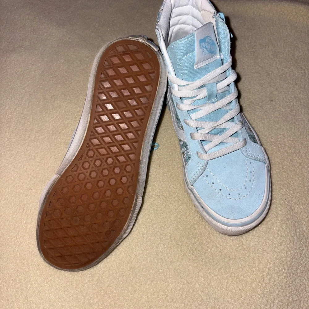Vans Kids Sky Blue High-Top Sneakers - Picture 5 of 7
